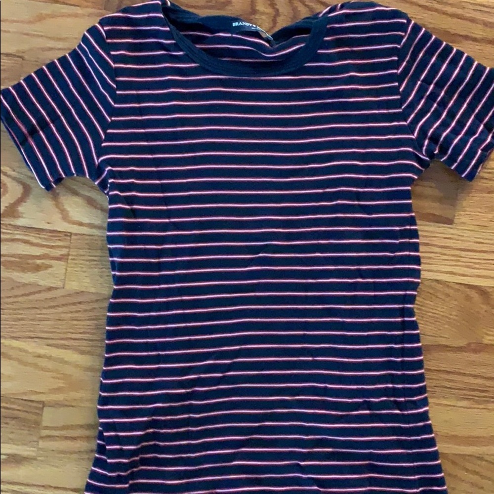 Navy blue stopped Brandy Melville shirt